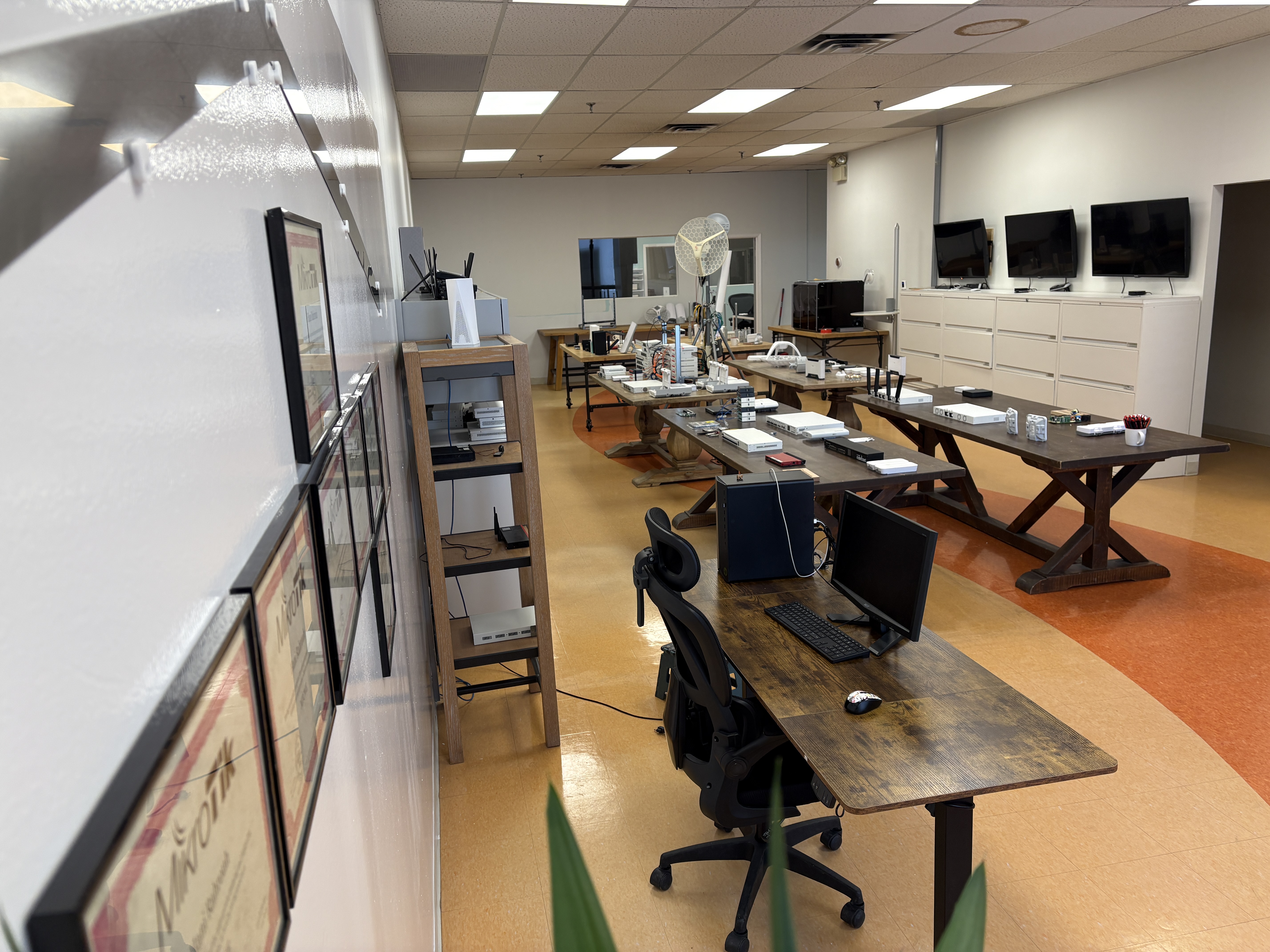 MikroTik showroom in Markham, Ontario